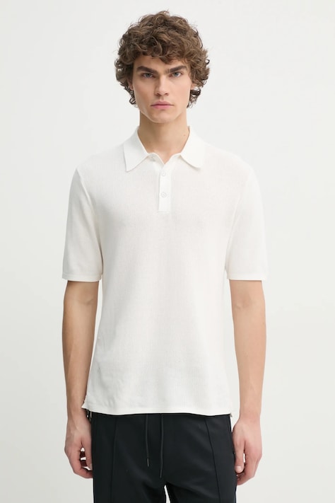 Polo tričko Rag & Bone bílá barva, MBS22HS019UC19