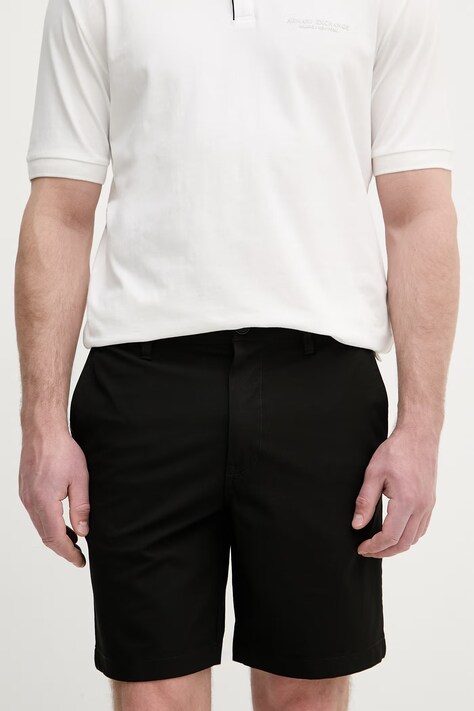 Armani Exchange polo tričko pánske s bavlnou biele XM001557 AF10363