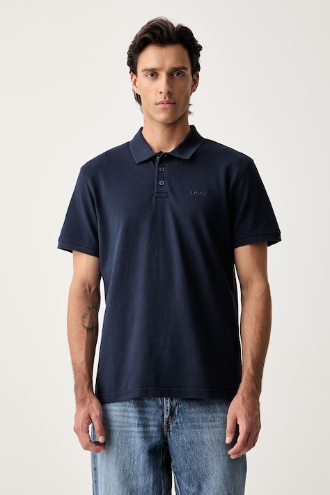 Levi's pletena polo majica za muškarce od pamuka HM POLO COSTCO mornarsko plava 005RV