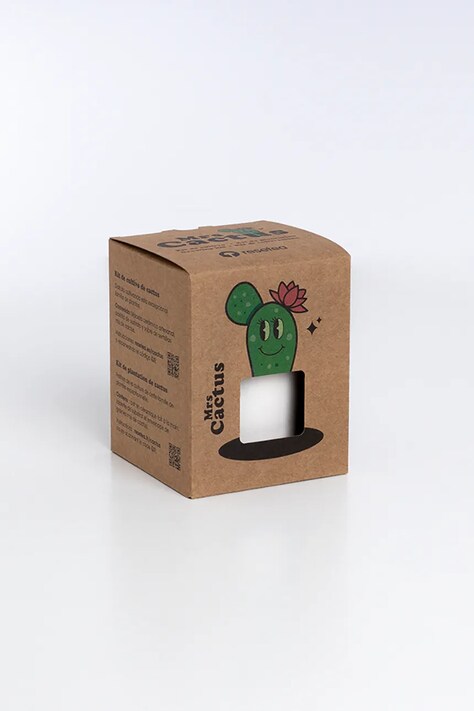 RESETEA zestaw do uprawy rośliny Mrs Cactus 8,5 x 10,7 x 8,5 cm kolor multicolor