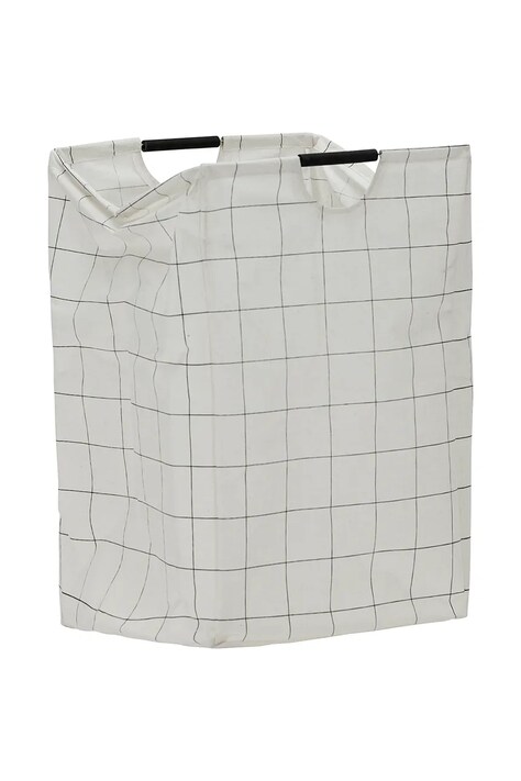 House Doctor kosz na pranie HDSquares 40 x 40 x 60 cm kolor biały 900000916