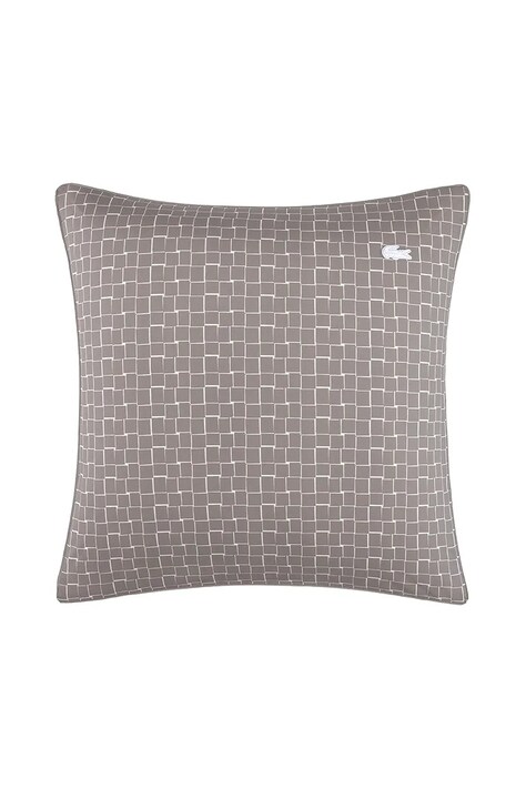 Lacoste poszewka na poduszkę bawełniana L BLOCK Greige 65 x 65 cm kolor szary