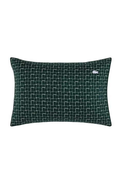 Lacoste poszewka na poduszkę bawełniana L BLOCK Vert 50 x 75 cm kolor zielony