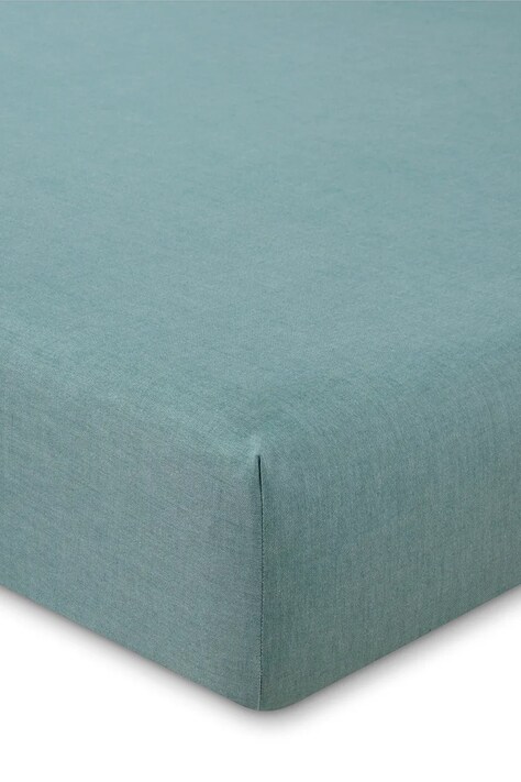 Bavlnená napínacia plachta Ralph Lauren OXFORD Evergreen 200 x 200 cm zelená farba