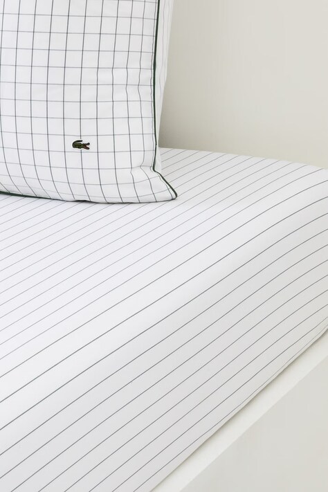 Lacoste Prześcieradło bawełniane LTENNISN Vert 160 x 200 cm 1074610