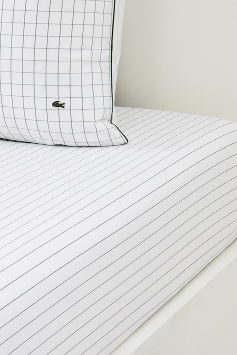 Lacoste Prześcieradło bawełniane LTENNISN Vert 160 x 200 cm 1074610