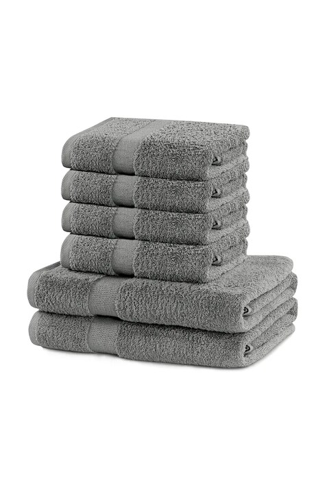Набір рушників home & lifestyle Marina 6-pack колір сірий 0