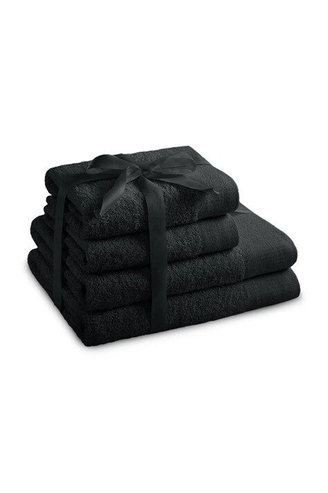 Набір рушників home & lifestyle Amari 4-pack колір чорний 0