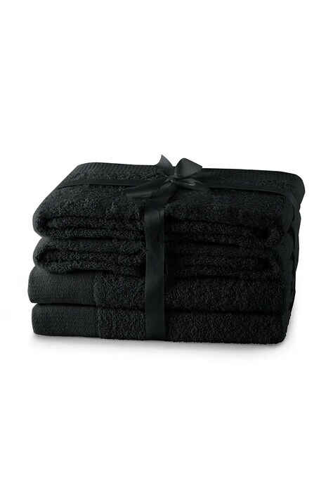 Sada ručníků home & lifestyle Amari 6-pack černá barva