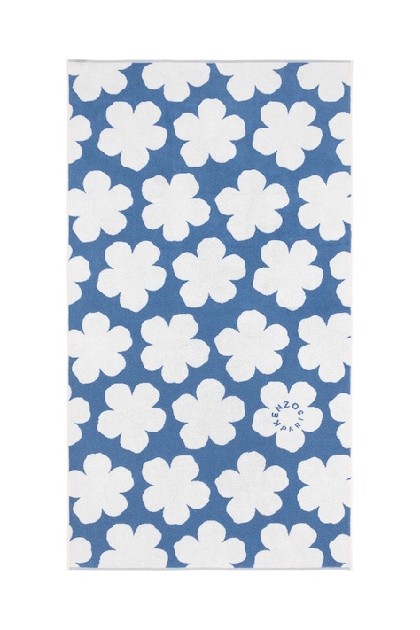 Kenzo prosop de plajă din bumbac KSPOT Bleu 90 x 160 cm