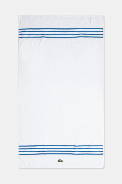 Βαμβακερή πετσέτα Lacoste LCOURTLI Aerien 90 x 150 cm χρώμα: άσπρο