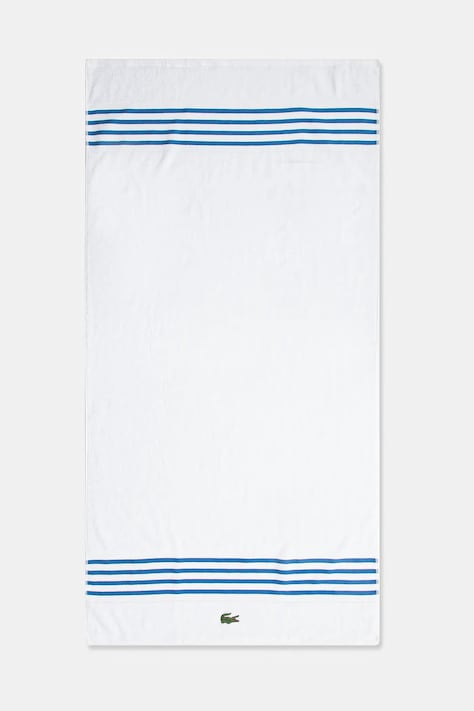 Βαμβακερή πετσέτα Lacoste LCOURTLI Aerien 70 x 140 cm χρώμα: άσπρο
