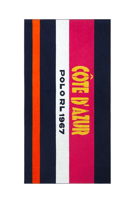Хлопковое пляжное полотенце Ralph Lauren BARGO Navy 90 x 170 cm