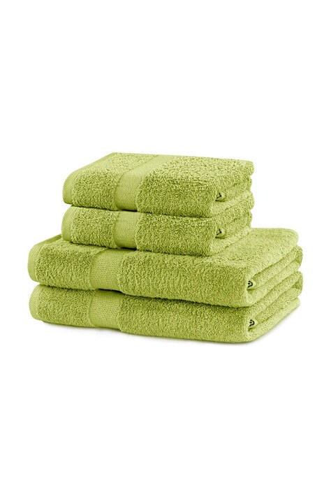 set de prosoape 4-pack culoarea verde