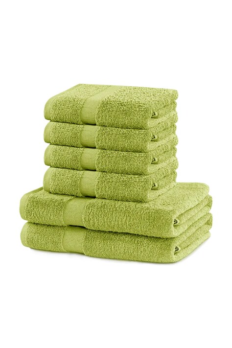 set de prosoape 6-pack culoarea verde