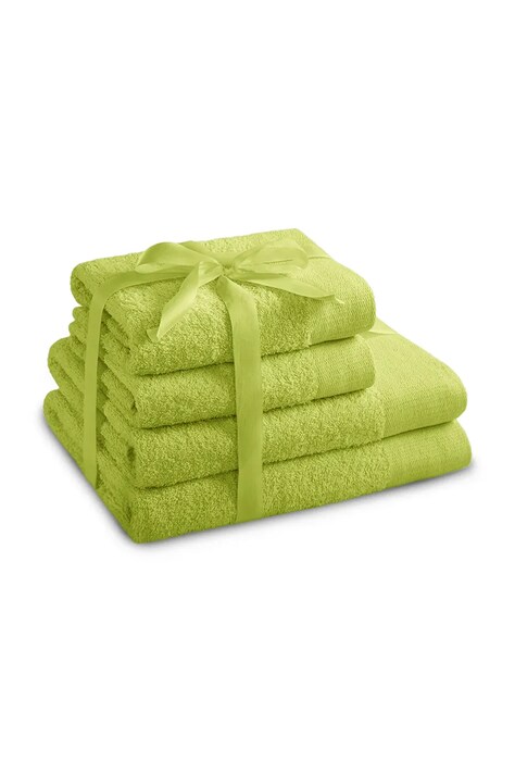 zestaw ręczników 4-pack kolor zielony