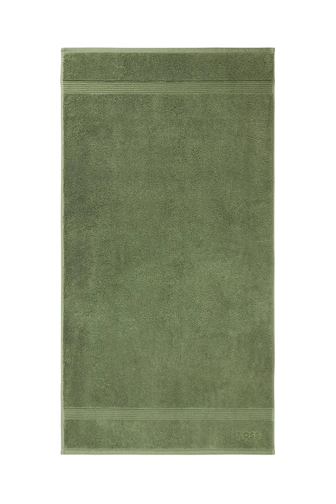 BOSS asciugamano con aggiunta di lana LOFT 50 x 100 cm colore verde