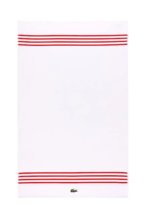 Lacoste asciugamano con aggiunta di lana LCOURTLI Rouge 90 x 150 cm colore bianco