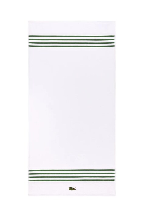 Lacoste prosop din bumbac LCOURTLI Vert 70 x 140 cm culoarea alb
