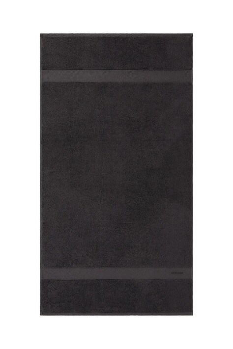 Ralph Lauren prosop din bumbac AVENUE Graphite 75 x 137 cm culoarea gri