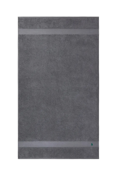 Ralph Lauren asciugamano con aggiunta di lana Polo Player Barclay Heather 90 x 160 cm colore grigio