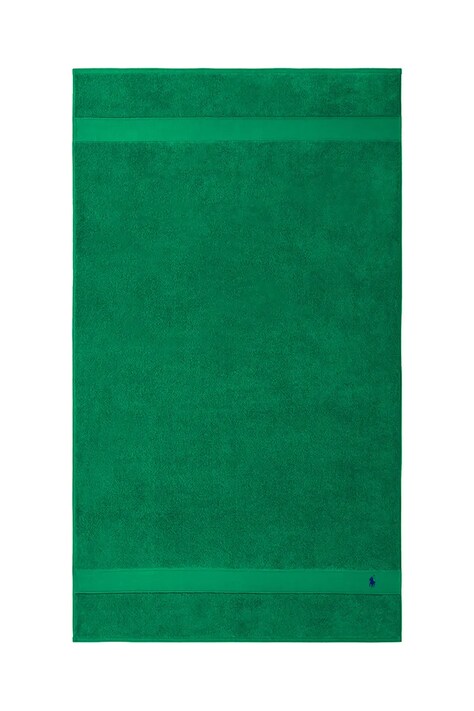 Ralph Lauren prosop din bumbac Polo Player Billiard 90 x 160 cm culoarea verde