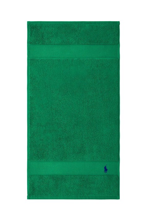 Ralph Lauren prosop din bumbac Polo Player Billiard 45 x 75 cm culoarea verde