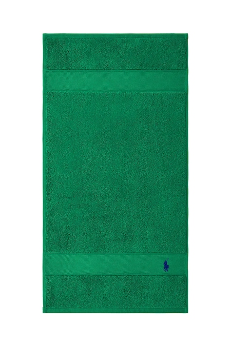 Βαμβακερή πετσέτα Ralph Lauren Polo Player Billiard 45 x 75 cm χρώμα: πράσινο