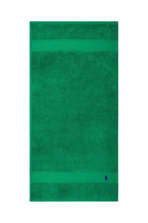 Ralph Lauren prosop din bumbac Polo Player Billiard 55 x 100 cm culoarea verde