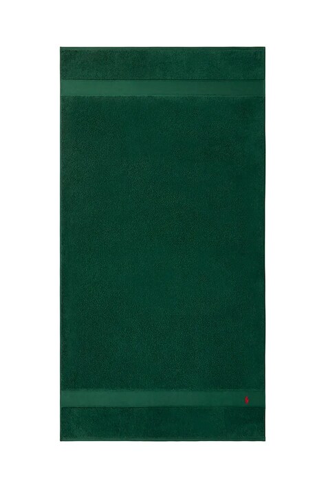 Ralph Lauren prosop din bumbac Polo Player College Green 90 x 160 cm culoarea verde