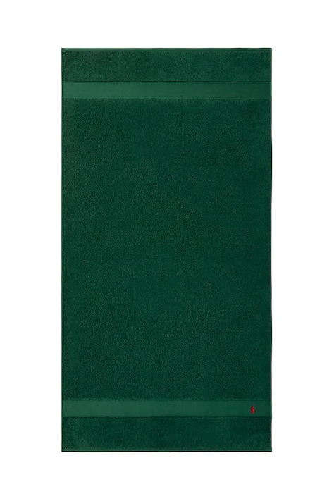 Ralph Lauren asciugamano con aggiunta di lana Polo Player College Green 90 x 160 cm colore verde
