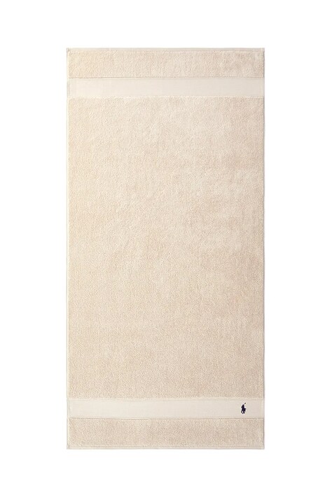Ralph Lauren ręcznik bawełniany Polo Player Pale Oak 70 x 140 cm kolor beżowy