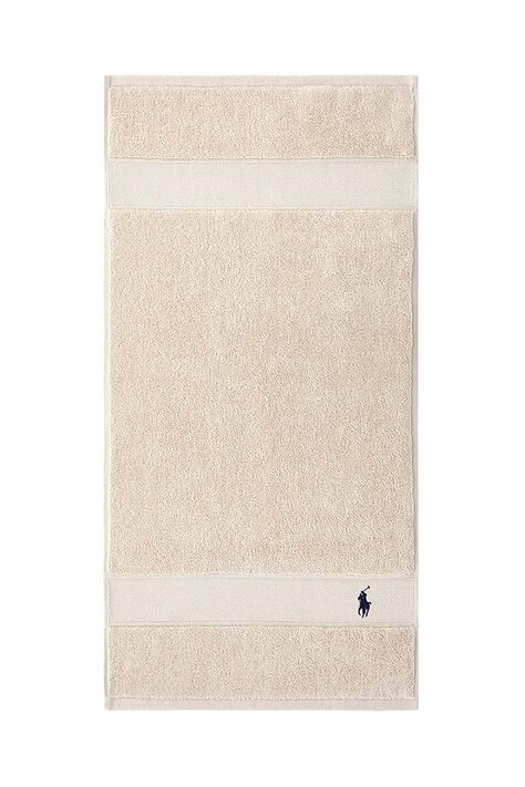 Ralph Lauren prosop din bumbac Polo Player Pale Oak 40 x 75 cm culoarea bej