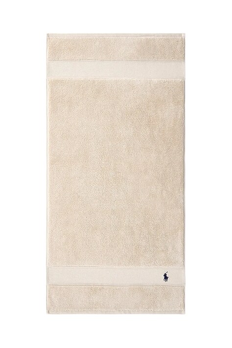 Бавовняний рушник Ralph Lauren Polo Player Pale Oak 55 x 100 cm колір бежевий