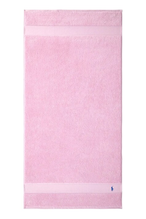 Бавовняний рушник Ralph Lauren Polo Player Carmel Pink 70 x 140 cm колір рожевий