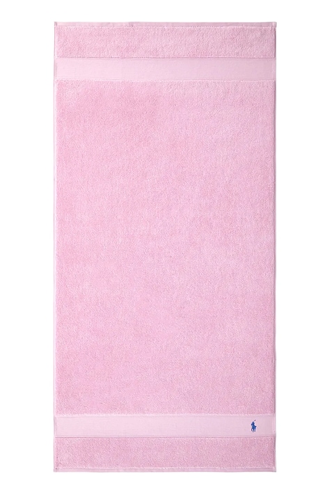 Ralph Lauren ręcznik bawełniany Polo Player Carmel Pink 70 x 140 cm kolor różowy