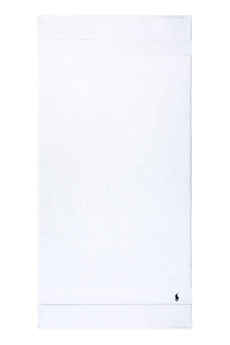 Ralph Lauren prosop din bumbac Polo Player White 70 x 140 cm culoarea alb