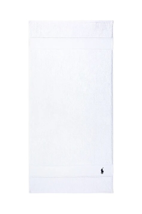 Бавовняний рушник Ralph Lauren Polo Player White 55 x 100 cm колір білий