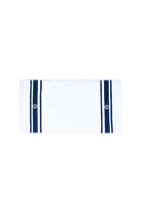 Officine Monogram asciugamano grande in cotone Monogram Linea 70 x 140 cm colore turchese