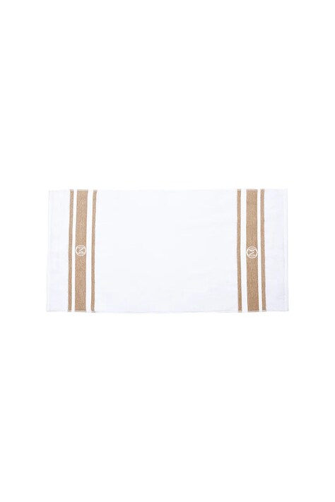 Officine Monogram średni ręcznik bawełniany Monogram Linea 70 x 140 cm kolor beżowy