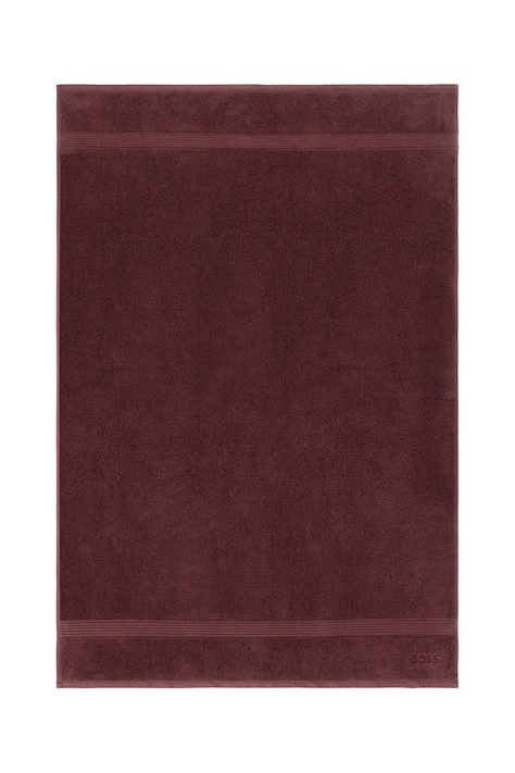 Βαμβακερή πετσέτα BOSS LOFT Brownie 100 x 150 cm χρώμα: μπορντό