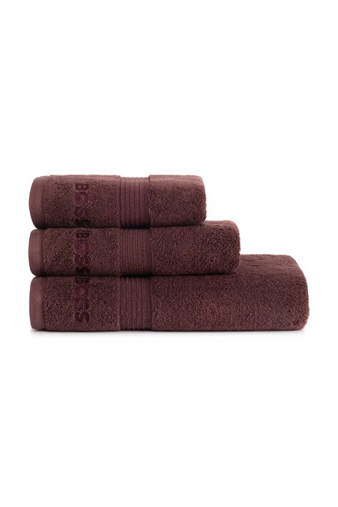 BOSS ręcznik bawełniany LOFT Brownie 100 x 150 cm kolor bordowy