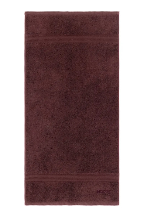 BOSS asciugamano con aggiunta di lana LOFT Brownie 50 x 100 cm colore granata