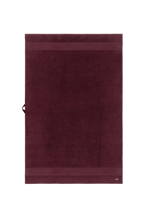 Lacoste średni ręcznik bawełniany L LECROCO Bordeaux 100 x 150 cm kolor bordowy
