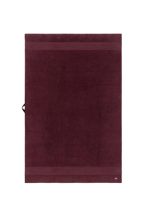 Lacoste średni ręcznik bawełniany L LECROCO Bordeaux 100 x 150 cm kolor bordowy