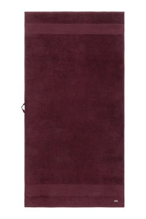 Lacoste ręcznik bawełniany L LECROCO Bordeaux 70 x 140 cm kolor bordowy