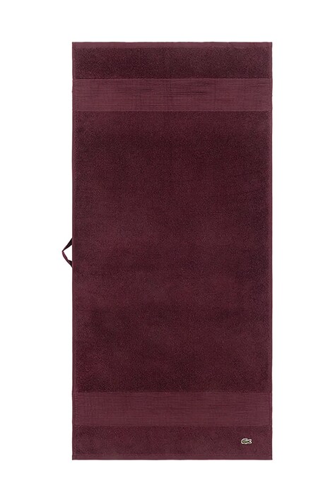 Lacoste średni ręcznik bawełniany L LECROCO Bordeaux 50 x 100 cm kolor bordowy