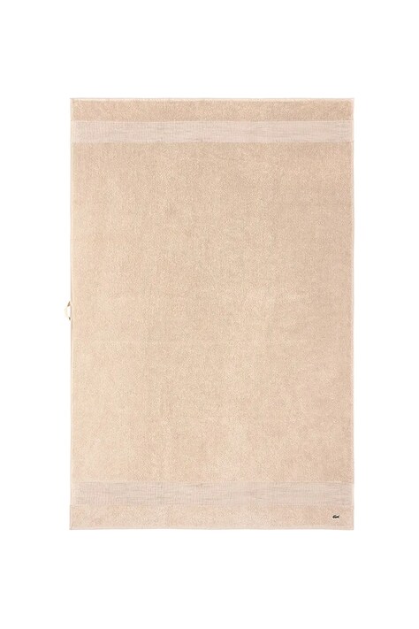 Lacoste średni ręcznik bawełniany L LECROCO Cappuccino 100 x 150 cm kolor beżowy