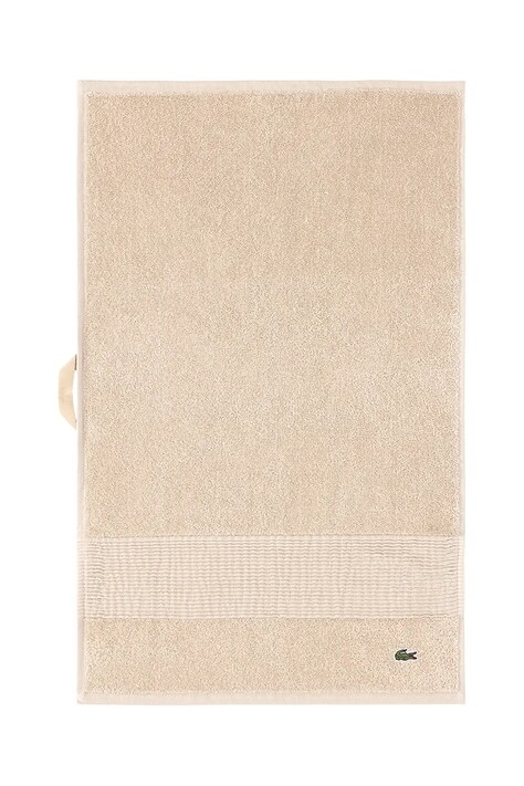 Lacoste ręcznik bawełniany L LECROCO Cappuccino 40 x 60 cm kolor beżowy