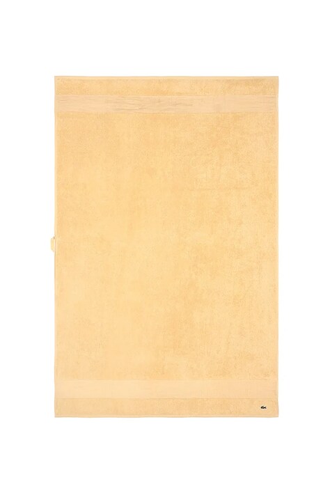 Lacoste średni ręcznik bawełniany L LECROCO Sesame 70 x 140 cm kolor żółty